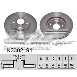 Disco do freio dianteiro 78BD28972 Icer