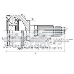 N2820524 Nipparts Junta homocinética externa dianteira