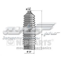 N2840514 Nipparts Bota de proteção do mecanismo de direção (de cremalheira)