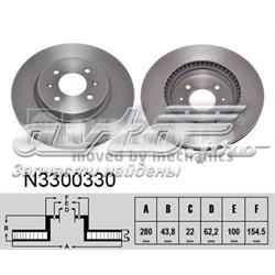 Disco do freio dianteiro Hyundai/Kia 517121W000 preço, a partir de 46,44 USD