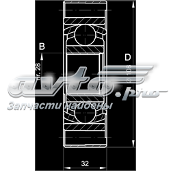 Compre 1J0498103E VAG Junta homocinética interna dianteira