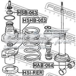 Compre HSB063 Febest Bucha da haste de amortecedor traseiro