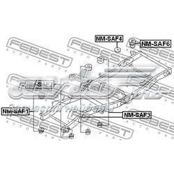 Compre NMSAF6 Febest Coxim de chassi (de fixação de carroçaria)