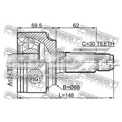 Junta homocinética externa dianteira Metalcaucho 12065 preço, a partir de 42,01 USD