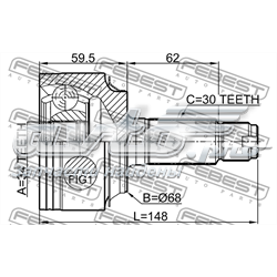 Compre 12065 Metalcaucho Junta homocinética externa dianteira