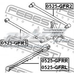 Compre 0525GFRR Febest Braço oscilante (tração) longitudinal inferior direito de suspensão traseira