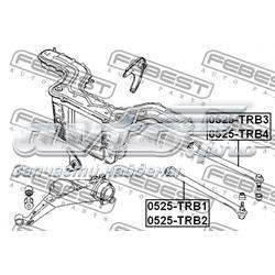Braço oscilante transversal direito de suspensão traseira EC0128600D Mazda
