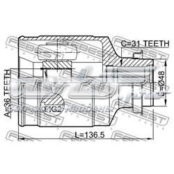 Junta homocinética interna dianteira direita Febest 0511CX7RH preço, a partir de 76,37 USD