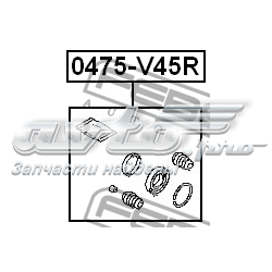 Compre 0475V45R Febest Kit de reparação de suporte do freio traseiro