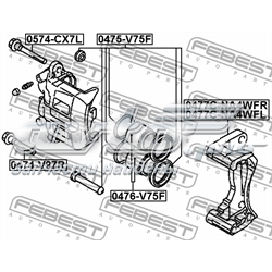 Compre MR407680 Mitsubishi Braçadeira do freio de suporte dianteiro