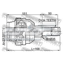 4804594 Opel Junta homocinética interna traseira
