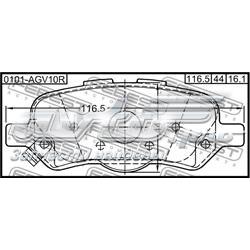 Sapatas do freio traseiras de disco Japan Parts PP2003AF preço, a partir de 39,56 USD
