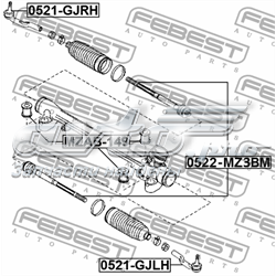 Compre 59161 GKN-Spidan Ponta externa da barra de direção