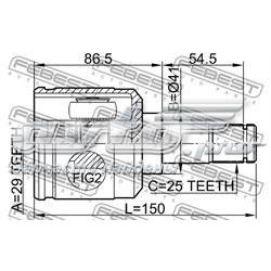 Compre MN147088 Mitsubishi Junta homocinética interna dianteira direita