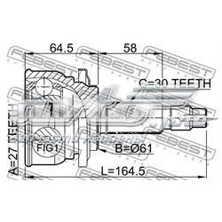Junta homocinética externa dianteira Cifam 607872 preço, a partir de 66,06 USD