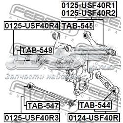 Compre 0124USF40R Febest Braço oscilante de suspensão traseira transversal