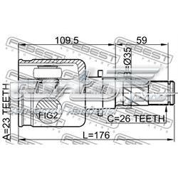 Junta homocinética interna dianteira esquerda Mazda GG2522620A preço, a partir de 52,50 USD