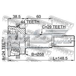 Junta homocinética externa traseira Nissan/Infiniti 392118H510 preço, a partir de 47,74 USD