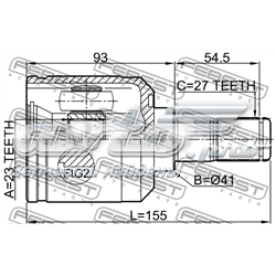 Junta homocinética interna traseira Hyundai/Kia 496052BA00 preço, a partir de 50,68 USD