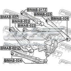 Compre BMAB021Z Febest Bloco silencioso do pino de apoio traseiro