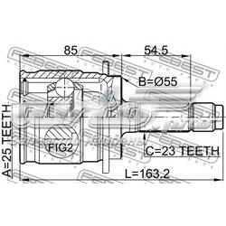 Junta homocinética externa traseira GSP 623046 preço, a partir de 53,17 USD