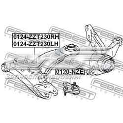 Compre 480680F010 Toyota Braço oscilante inferior direito de suspensão dianteira