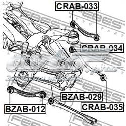 Compre CRAB033 Febest Bloco silencioso do braço oscilante superior traseiro