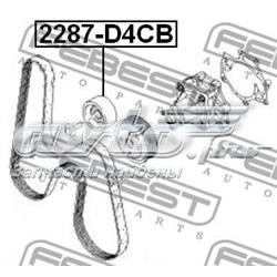 Compre 2287D4CB Febest Rolo de reguladora de tensão da correia de transmissão