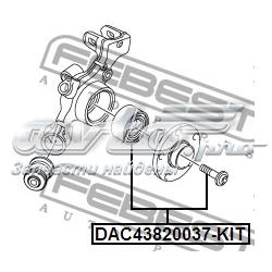Rolamento de cubo traseiro DAC43820037KIT Febest
