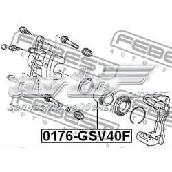 Pistão de suporte do freio dianteiro 0176GSV40F Febest