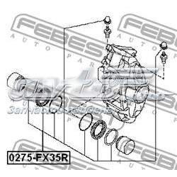 D4120CL70B Nissan/Infiniti Kit de reparação de suporte do freio traseiro