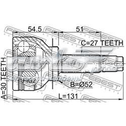 28391AJ001 Subaru Junta homocinética externa dianteira