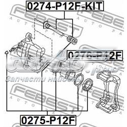 Compre 0275P12F Febest Kit de reparação de suporte do freio dianteiro