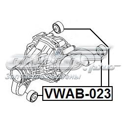 Compre VWAB023 Febest Bloco silencioso (coxim) traseiro direito de redutor do eixo dianteiro