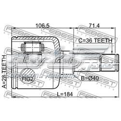 Compre 1522574 Ford Junta homocinética interna dianteira esquerda