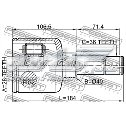 Junta homocinética interna dianteira esquerda Ford 1522574 preço, a partir de 88,72 USD