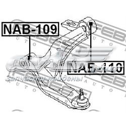 Compre NAB110 Febest Bloco silencioso dianteiro do braço oscilante inferior