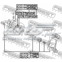 Braçadeira do freio de suporte traseiro Febest 2177CTT9RL preço, a partir de 49,75 USD