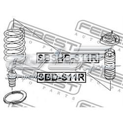 Compre 20371AA040 Subaru Pára-choque (grade de proteção) de amortecedor traseiro
