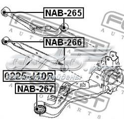 Compre 55111JD00A Renault (RVI) Braço oscilante inferior esquerdo de suspensão traseira