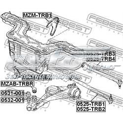 EF9128460 Mazda Bloco silencioso traseiro de braço oscilante dianteiro