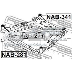 Bloco silencioso (coxim) de viga dianteira (de plataforma veicular) NAB341 Febest