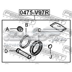 Kit de reparação de suporte do freio traseiro Mitsubishi 4605A484 preço, a partir de 13,23 USD
