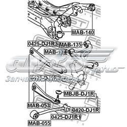 Compre MAB134 Febest Bloco silencioso do braço oscilante inferior traseiro