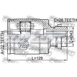 Junta homocinética interna dianteira direita Mazda FG0522520 preço, a partir de 80,61 USD
