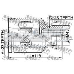 Junta homocinética interna dianteira direita Mazda GG2522520