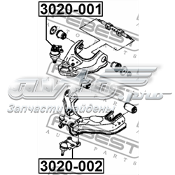 Compre 3020002 Febest Suporte de esfera inferior