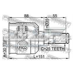 Junta homocinética interna dianteira Hyundai/Kia 4950517A00 preço, a partir de 48,49 USD