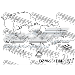Coxim de transmissão (suporte da caixa de mudança) Febest BZM251DM preço, a partir de 57,58 USD