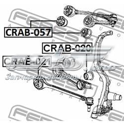 Compre CRAB021 Febest Bloco silencioso dianteiro do braço oscilante inferior